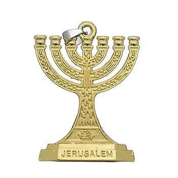 Amazon.co.jp: 伝統的なユダヤ人メノラー7枝燭台エルサレム寺院